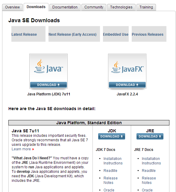 java 7u11 offline